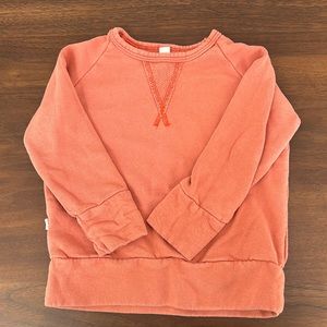 Childhoods Clothing crew neck sweatshirt, size 2T; washed clay color